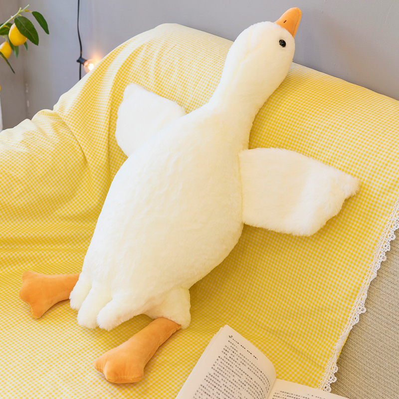 Duck Plush Toys Cute Big Goose Sleeping Pillow Cute Giant Duck Soft Stuffed Doll