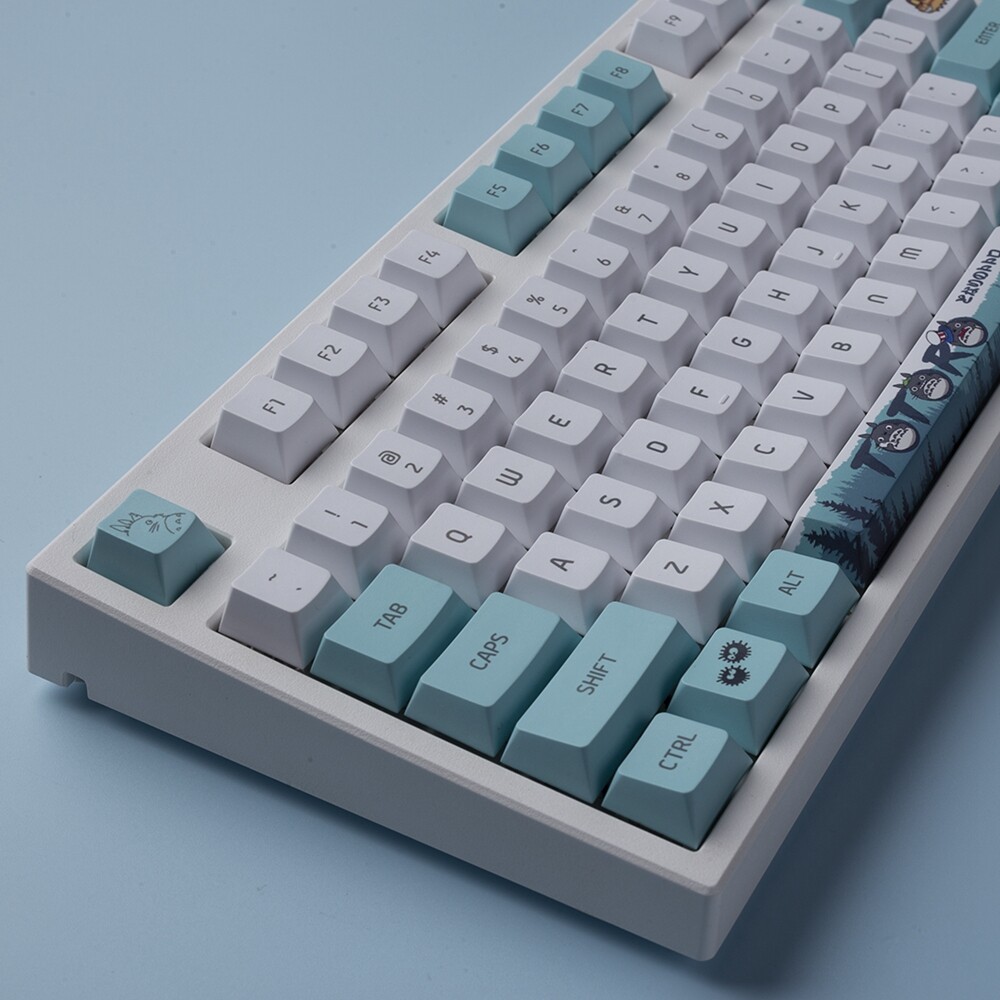 Totoro Keycaps Cherry Profile PBT Sublimation Keycaps For Cherry MX Switch Mechanical Keyboard Fit 108 104 87 61