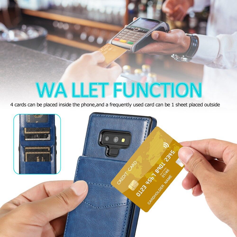 Ốp Cho Samsung Galaxy Note 9 Ốp Dạng Ví Lật Ốp Bảo Vệ Có Chân Đế Móc Khóa Nam Châm Bằng Da Kèm Ngăn Đựng Thẻ Ốp Điện Thoại Di Động