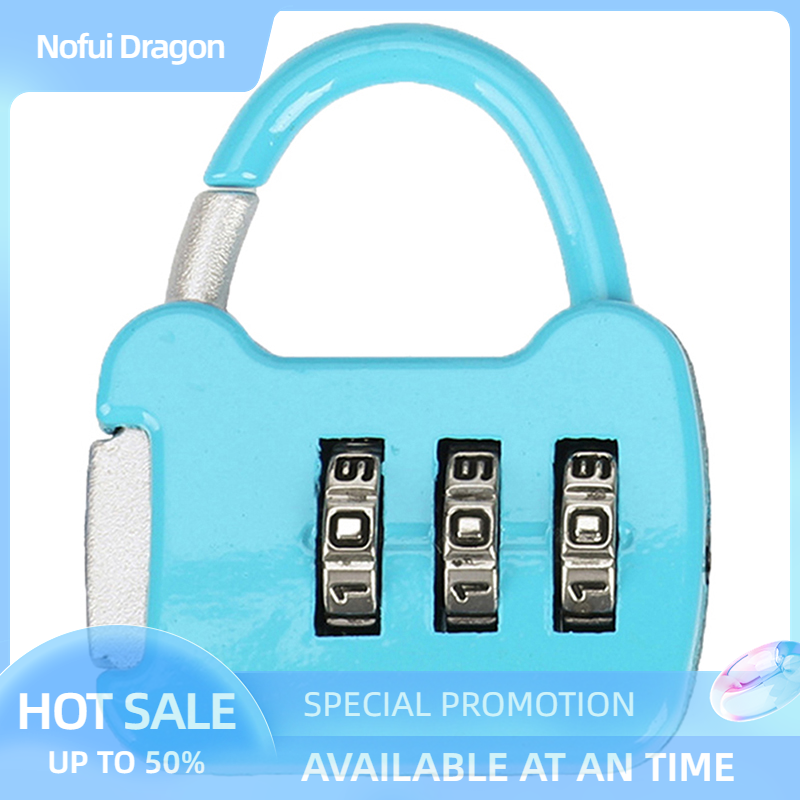 Nofui Combination Password Lock Portable Travel Luggage Case Security Lock Padlock