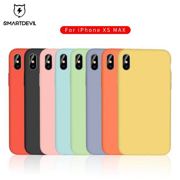 SmartDevil Liquid Silicone Silky LSR Phone Case, Flex Pure Cases Soft Smooth Cell Phone Back Cover For Apple iPhone XS MAX