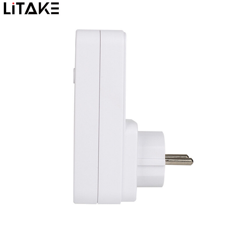 LITAKE Electronic Digital Timer Switch EU US BR Plug Kitchen Timer Outlet 230V Programmable Timing Socket