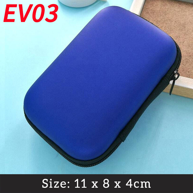 VAORLO Multifunction Storage Bag EVA Portable Zipper Case High Quality Box Protective Mini Travel Bag For Headset/Gadgets/Data Cable/Charger/Power Bank/Electronic Accessories