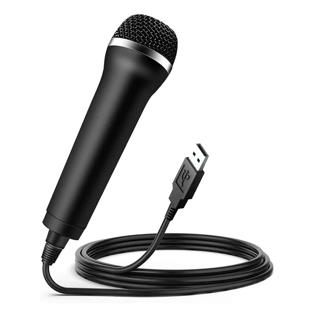 USB Wired Microphone Karaoke Mic for PS 4 PS4 Switch Wii Xbox PC