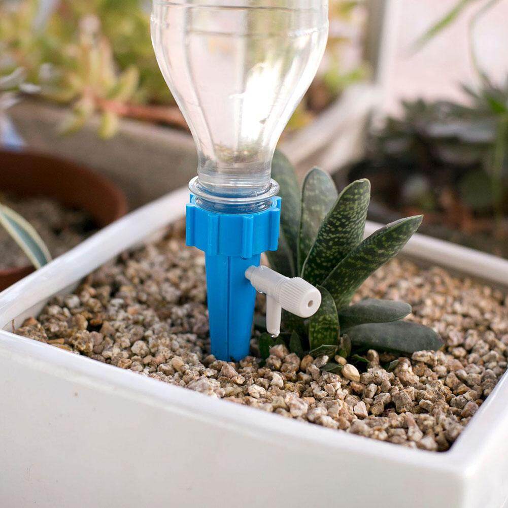 [Chinatera] 1/6/12pcs Plant Self Watering Adjustable Stakes Device Automatic Watering Spikes Irrigation System