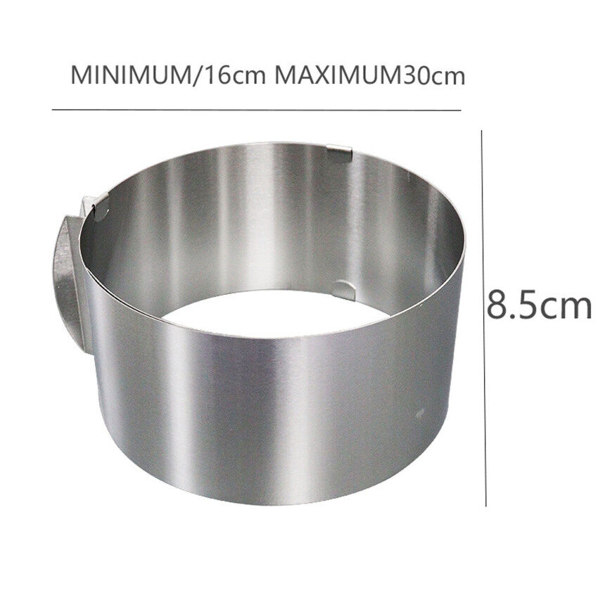 Adjustable Round Cake Ring Mold Retractable Mousse Cake Ring Stainless Steel Circle Baking Ring Cake Tools