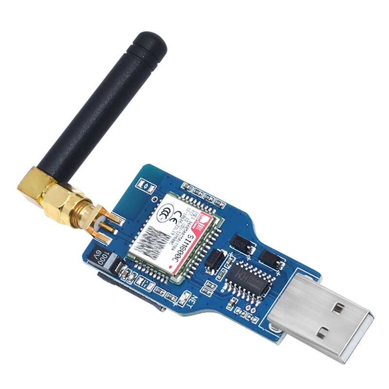1PCS USB to GSM Module Quad-band GSM GPRS SIM800 SIM800C Module for Wireless Bluetooth SMS Messaging with Antenna