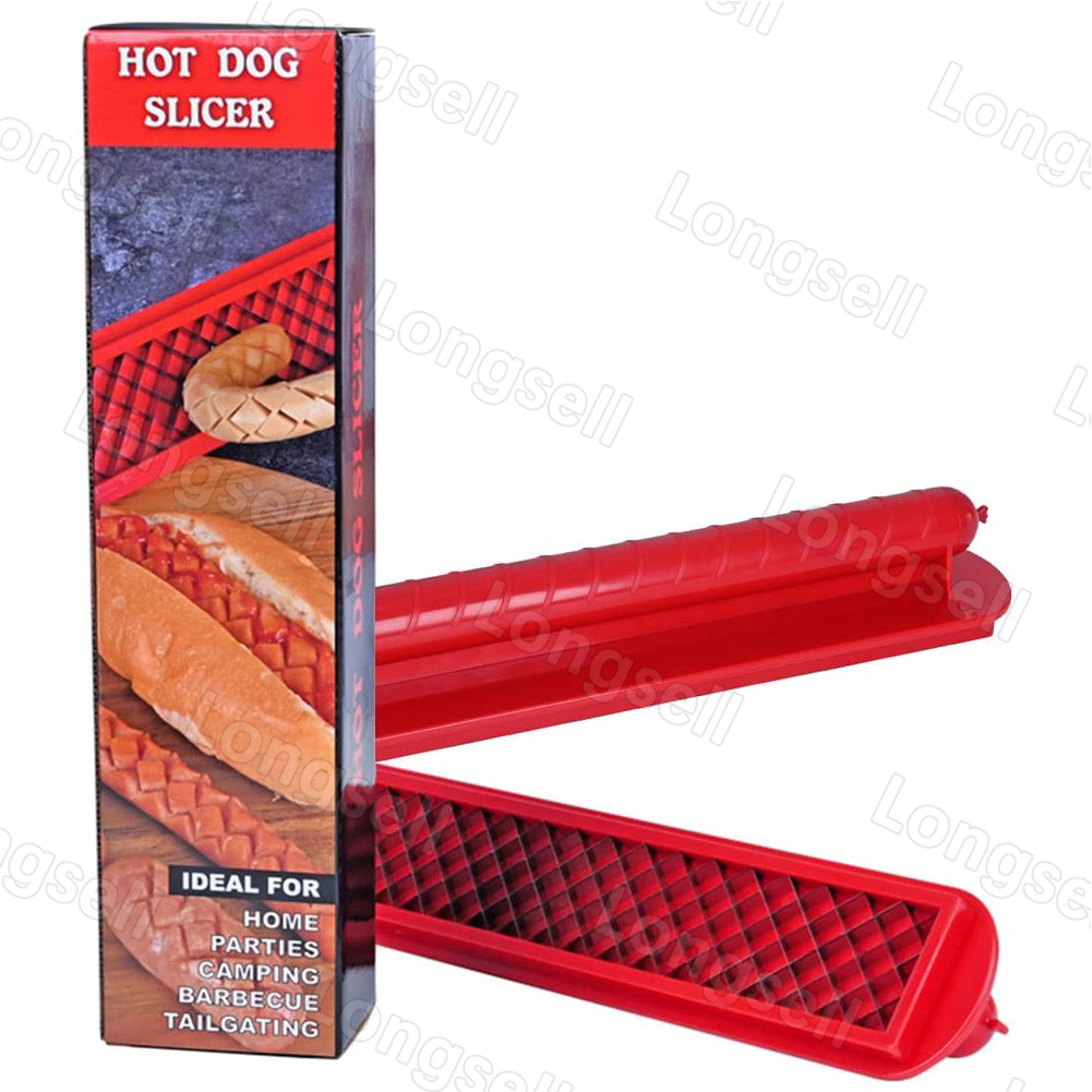 Hot Dog Slicing Tool Hot Dog Cutter Gadget Slicer for Kitchen BBQ Tools