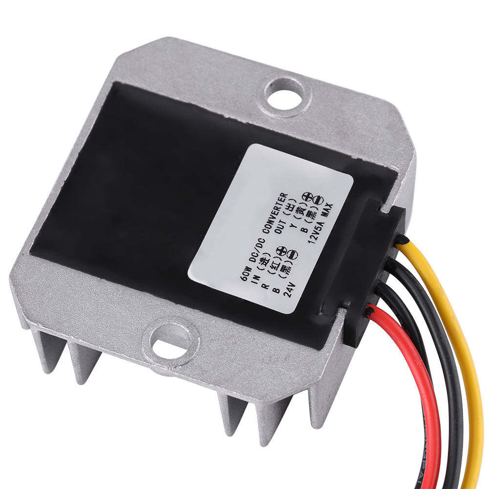 DC-DC 24V To 12V 5A 60W Voltage Step Down Voltage Module Step Down Module Buck Power Supply Converter for Car Vehicle
