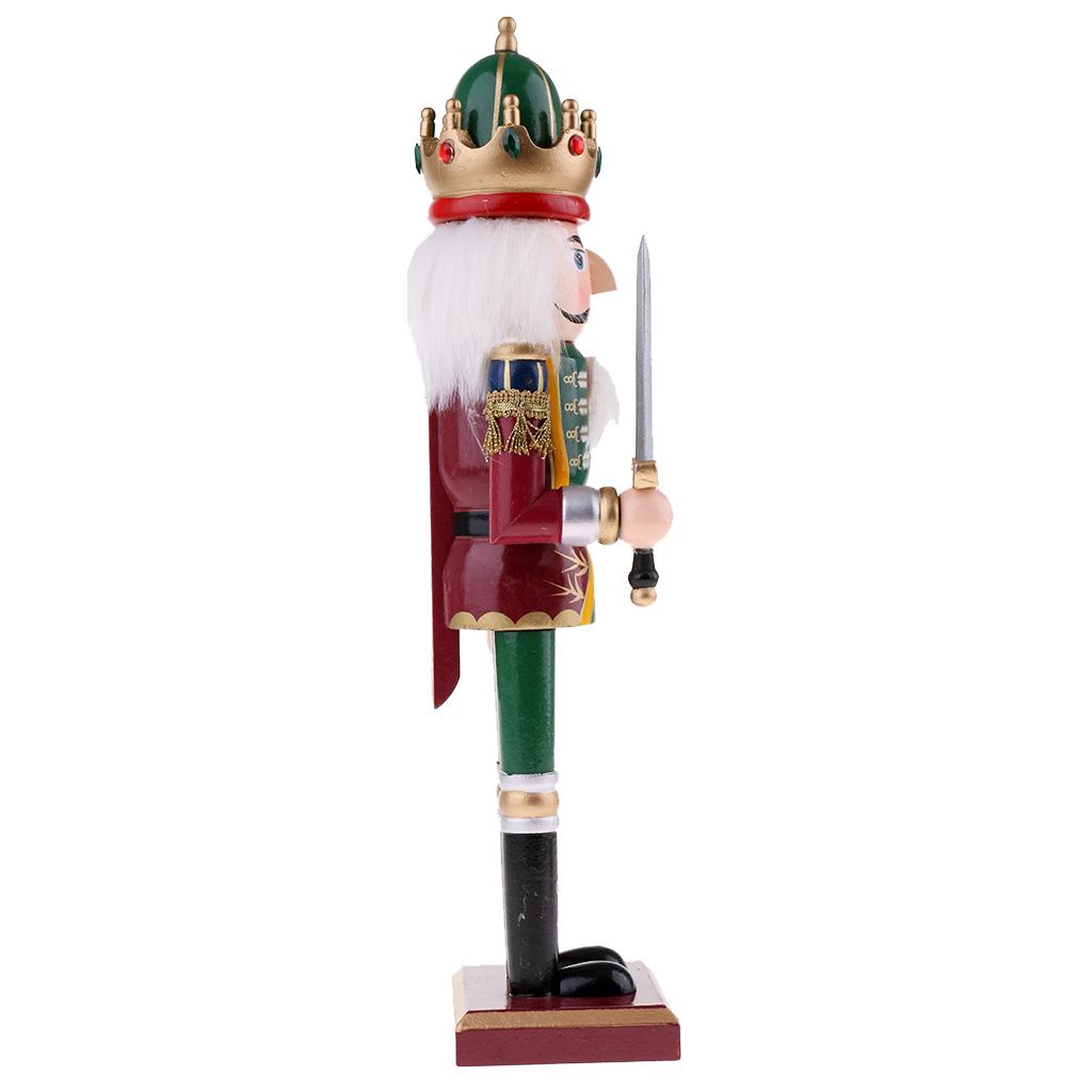 Blesiya 5x Wooden Nutcracker Soldier Figures Model Clockwork Music Box Puppet Doll