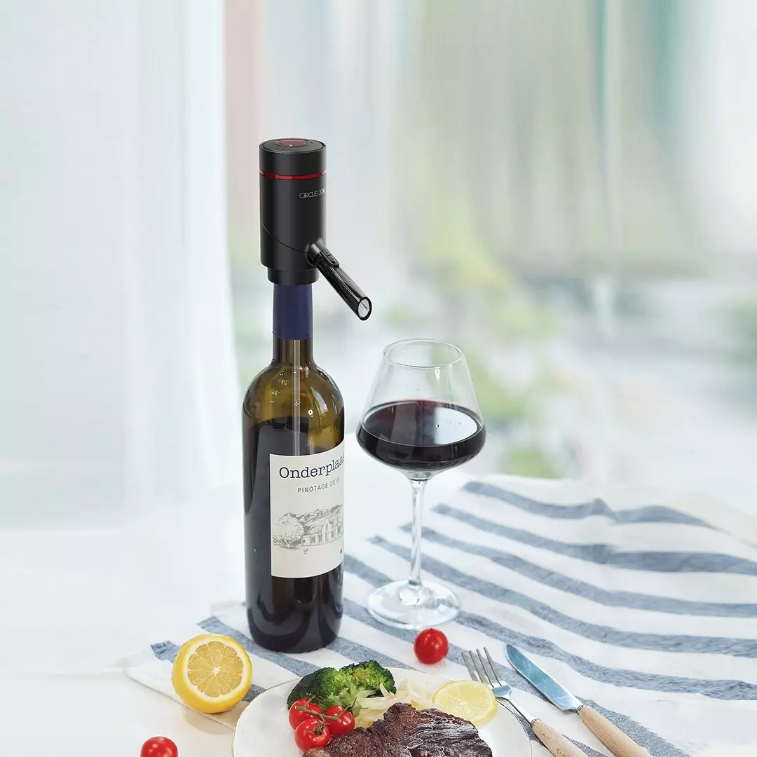 Circle Joy  2 in 1 Wine Dispenser Set Portable Electric Wine Sobering Device Easy And Efficient Fast Dispensing Wine USB Charging For Home Party Bar Hotel Restaurant Use
