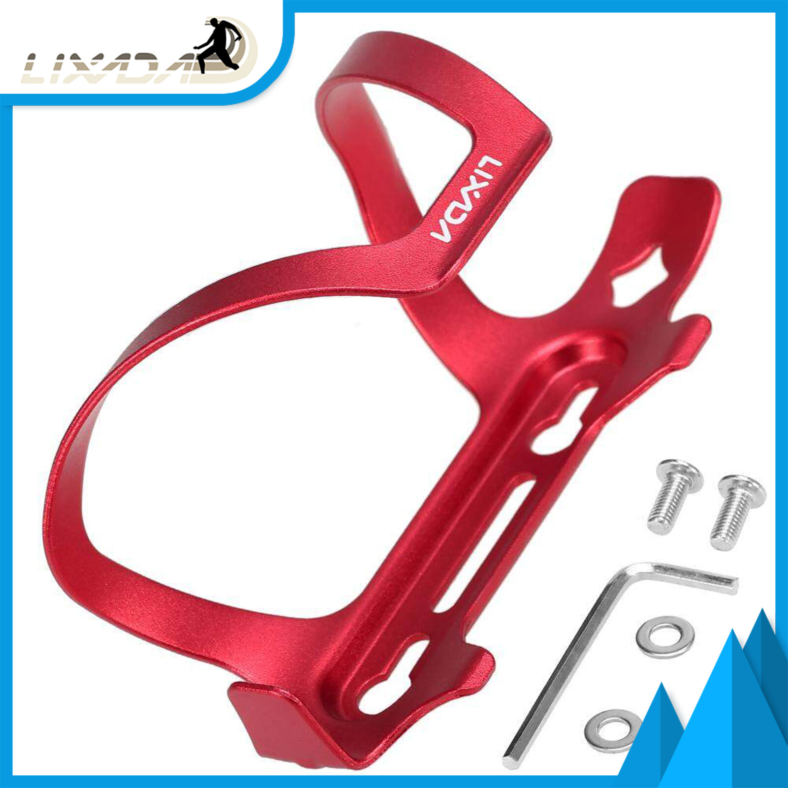 Lixada Lightweight Bike Bottle Holder Alloy MTB Water Bottle Cage Cycling Road Bike Bottle Mount