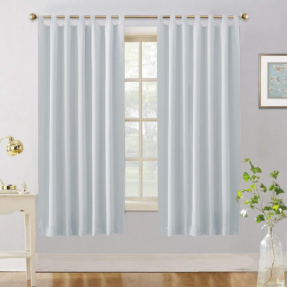 1pc Blackout Short Window Curtains For Living Room Tab Top （not velcro ...