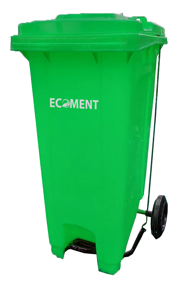 Foot Operated Mobile Garbage Bins 120 L / Tong Sampah