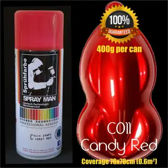 Aerosol Paint Spray Paint Spray Man C011 Candy Red 400ml Lazada