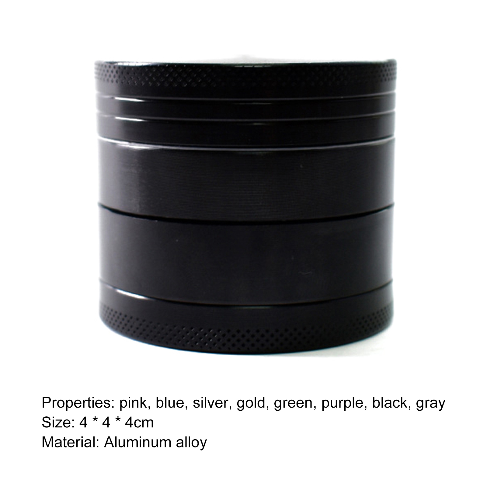 Spice Grinder Efficient Four Layer Aluminum Alloy Sharp Teeth Herb Grinder for Kitchen Spice Grinder Smooth