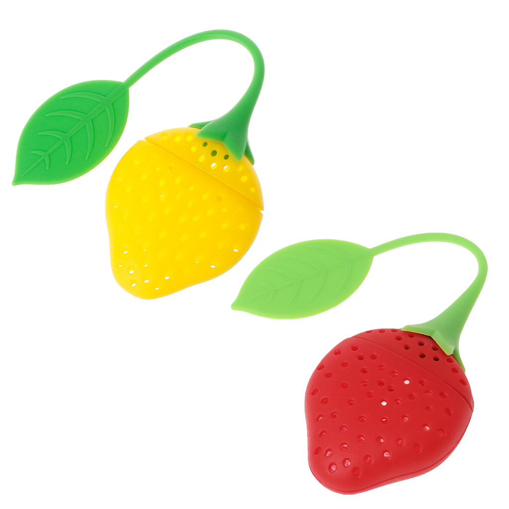 Dụng Cụ Lọc Lá Trà Dâu Tây Bằng Silicon Dễ Thương Dụng Cụ Lọc Gia Vị Thảo Dược Dụng Cụ Khuếch Tán