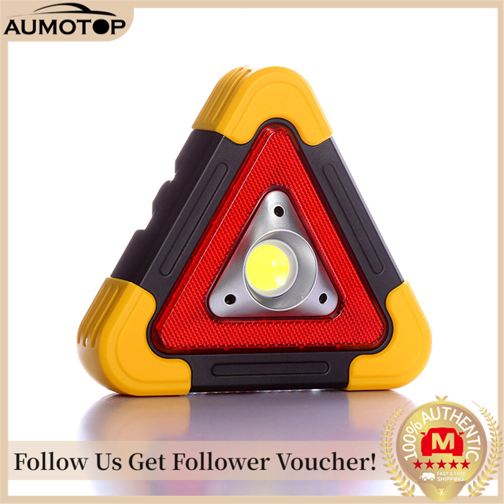 Triangle Emergency Warning Portable 30W 1200LM LED Warning Light Super Bright Outdoor Work Lamp Floodlight for Camping Hiking Car Repairing Garage