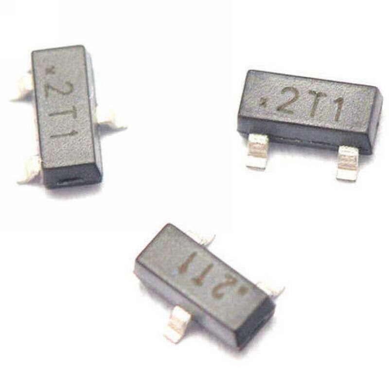 50pcs s9012 2t1 0.5a/25v pnp sot-23 smd transistor