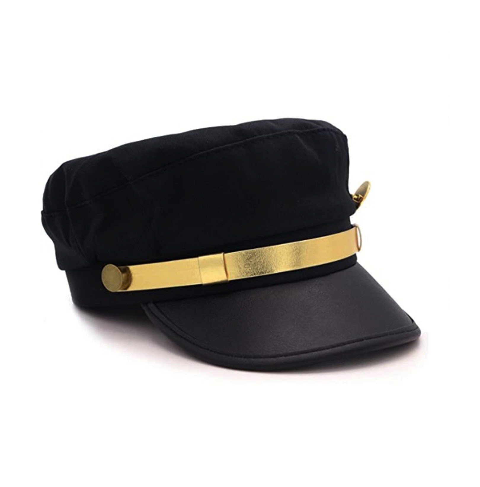 Anime JoJo's Bizarre Adventure Cosplay Cap Badge College Style Beret Kujo Jotaro Hat