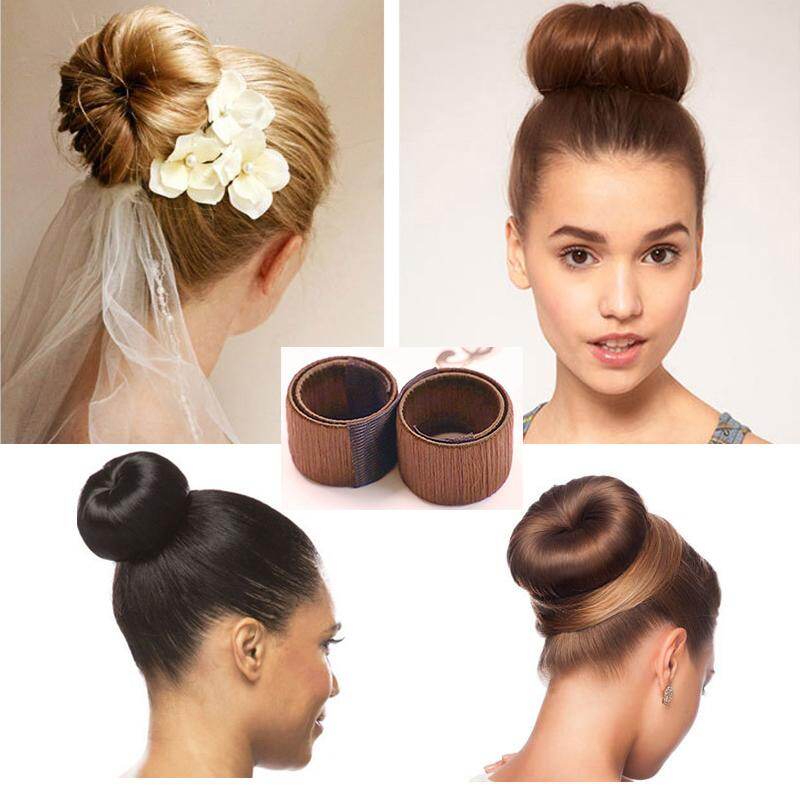 1 Pc Hair Bun Maker Tools Head Band Bun Hair Styling Synthetic Wig