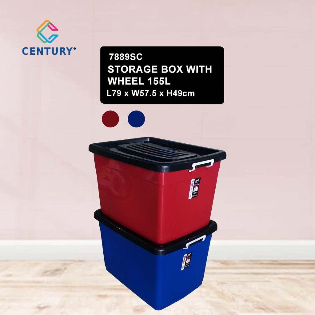 【CENTURY】Multipurpose Storage Box 155L 7889SC Multipurpose Storage Box Home Organizers
