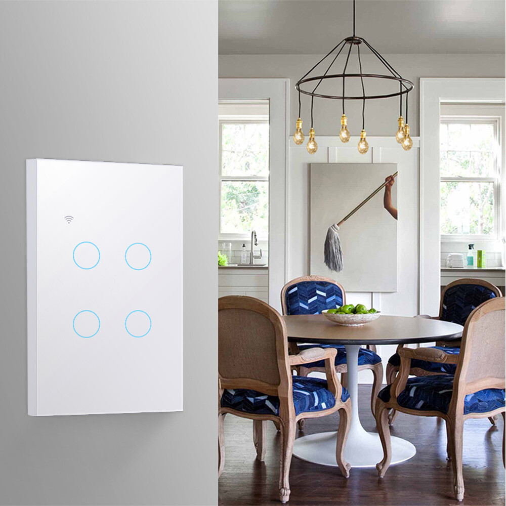 Tuya Công Tắc Bảng Thông Minh Công Tắc Thông Minh Wifi Phiên Bản Không Cháy Công Tắc Nhà Thông Minh Bảng Điều Khiển Từ Xa Tuya/Ứng Dụng Smart Life Hoạt Động Với Alexa Goo Gle Home