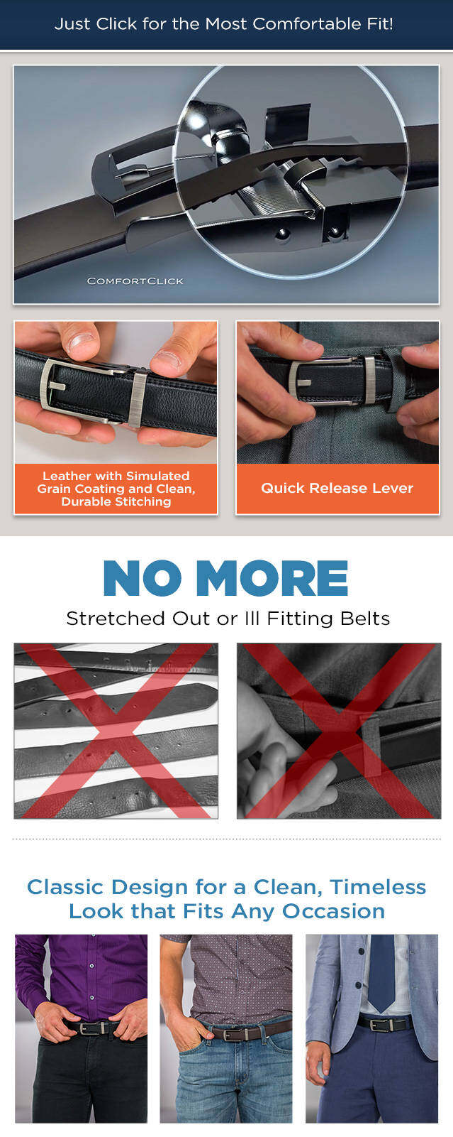 comfort click belts