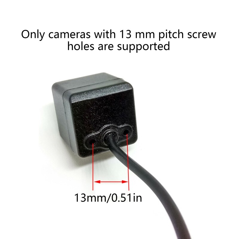 High Quality Stainless Steel Black Car Rear View Backup Camera Holder Mount Bracket for Case Dash Cam Mirror Kit Accesso