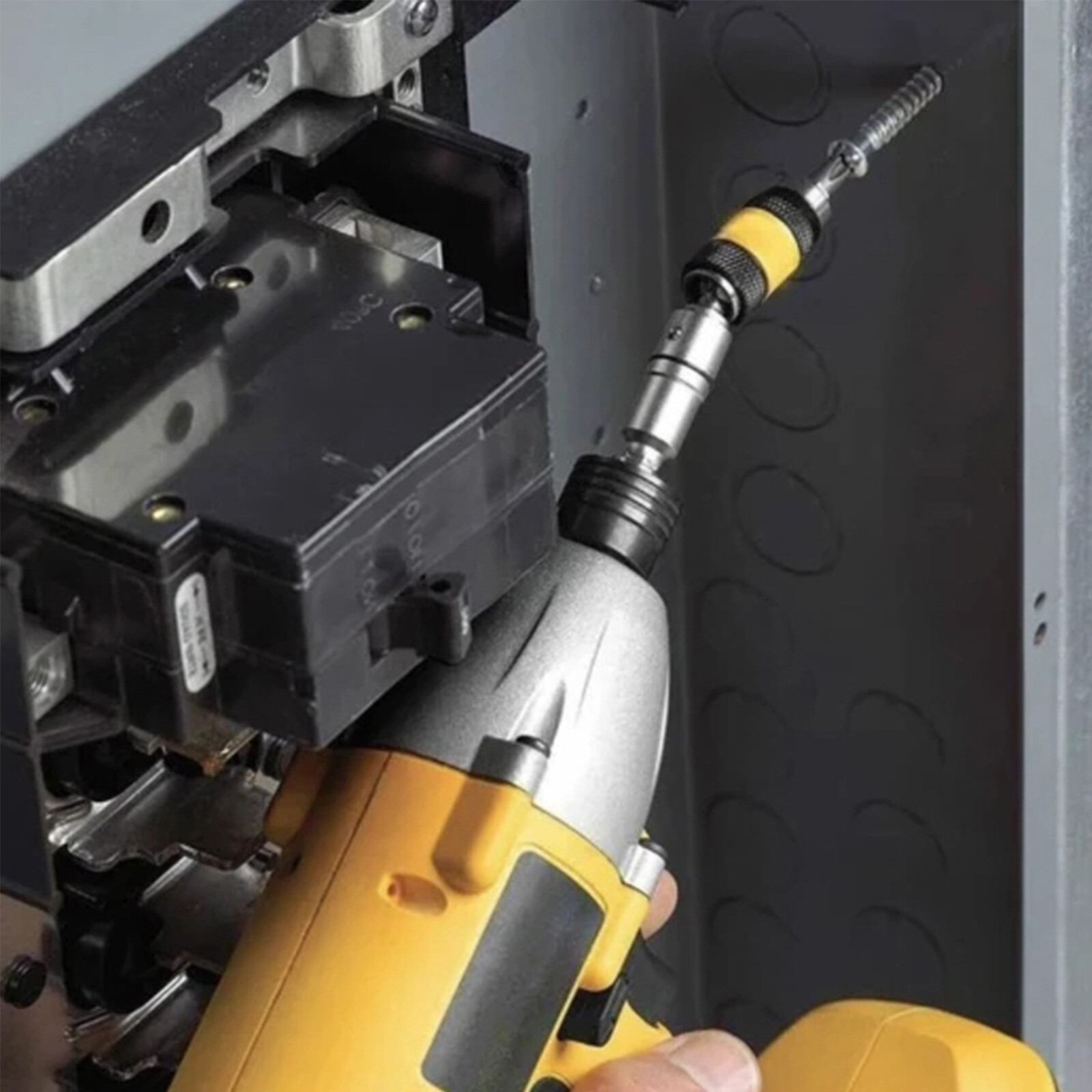 1/4  Magnetic Screw Drill Tip Drill Screw Tool Quick Change Locking Bit Holder Drive Guide Drill Bit Extensions