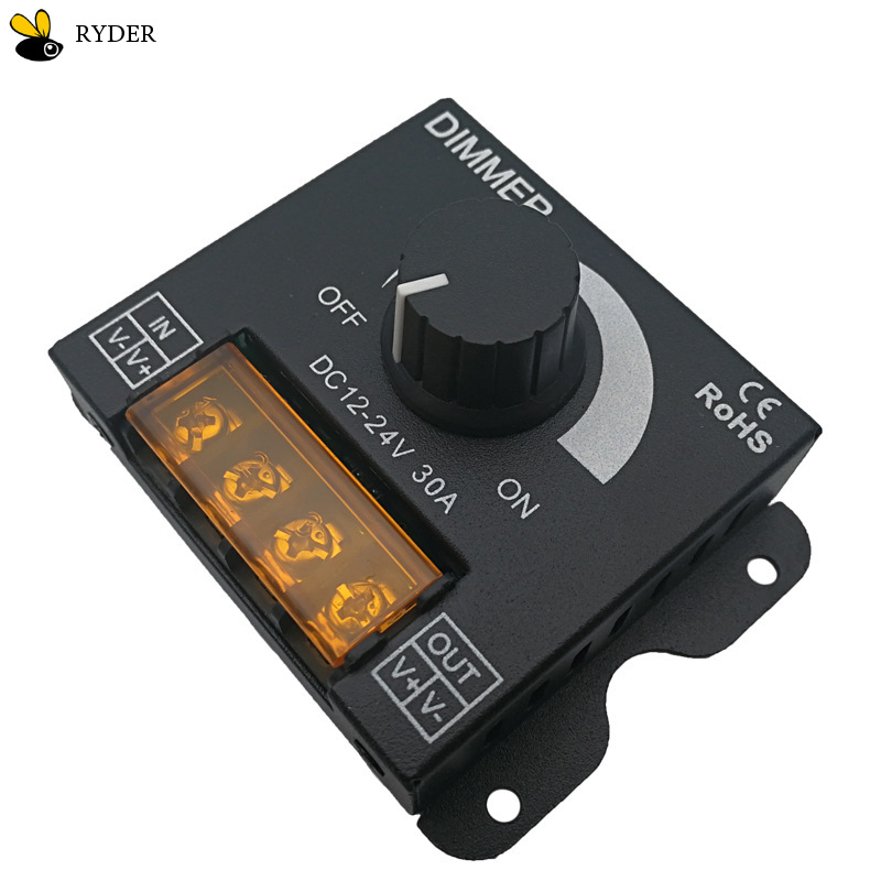 Controller Soft Stable Pwm Digital Dimming For Led Light Bar Led 24v Switch Led Dimmer 30a Regulator Adjustable 360w 12v