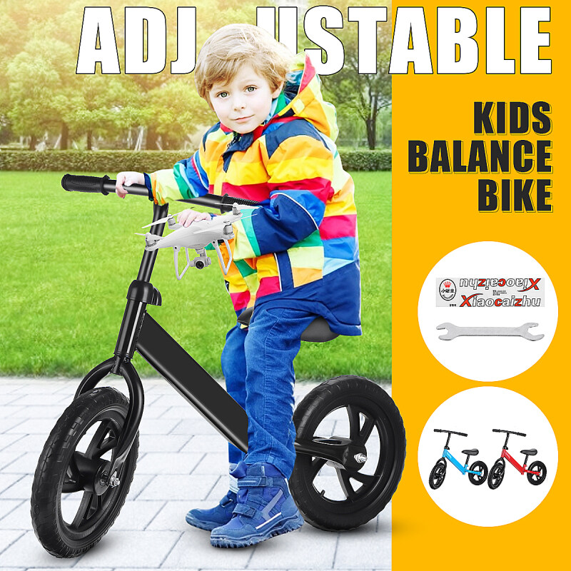 Phân phối Ghế Điều Chỉnh Được Cho Xe Đạp Thăng Bằng Trẻ Em 12 Inch Childern Xe Đạp Đi Bộ Cho Trẻ Tập Đi Xe Đạp Dành Cho Trẻ 2-6 Tuổi-Màu Xanh Da Trời