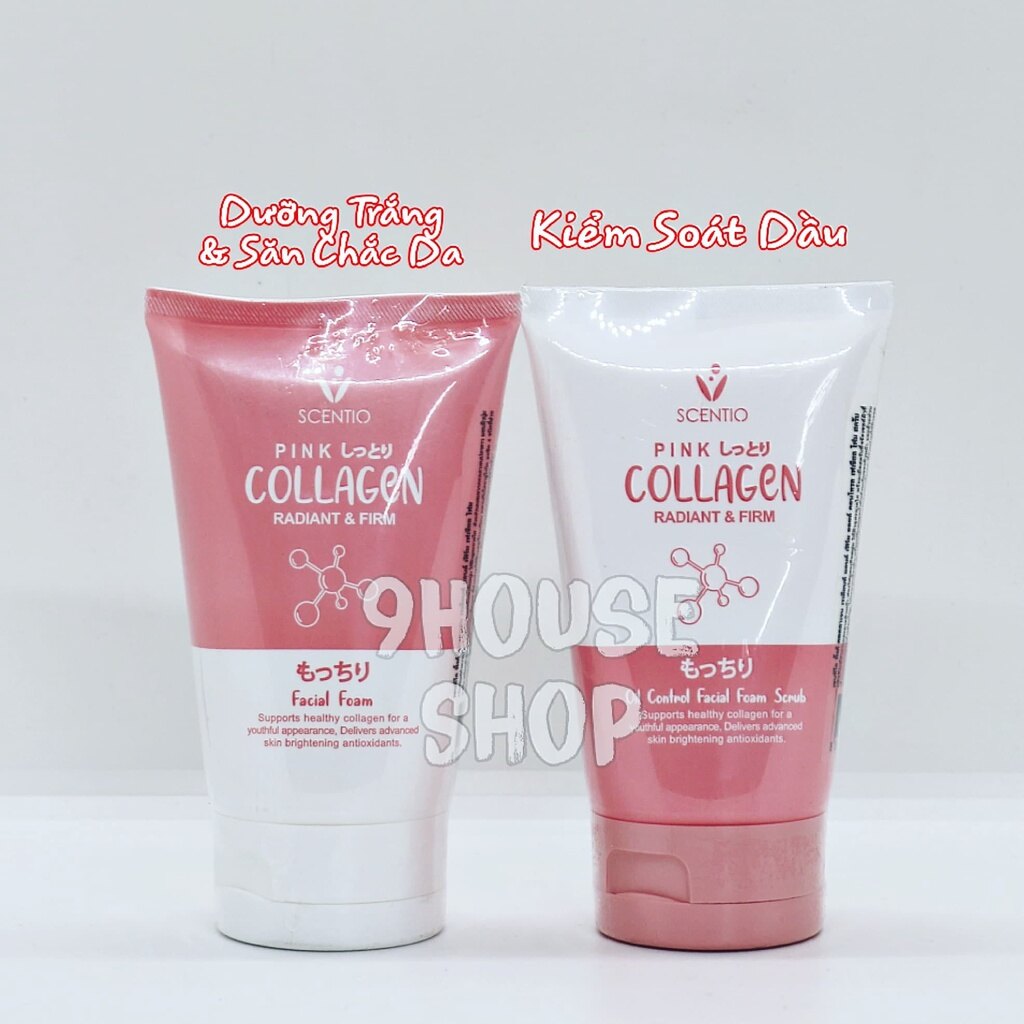 01 tuýp sữa rửa mặt kiểm soát nhờn/ trắng da scentio pink thái lan 100ml