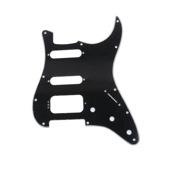 Musiclily Pro 11-Hole Round Corner HSS Guitar Strat Pickguard for USA/Mexican Stratocaster 4-screw Humbucking Mounting Open Pickup Malaysia
