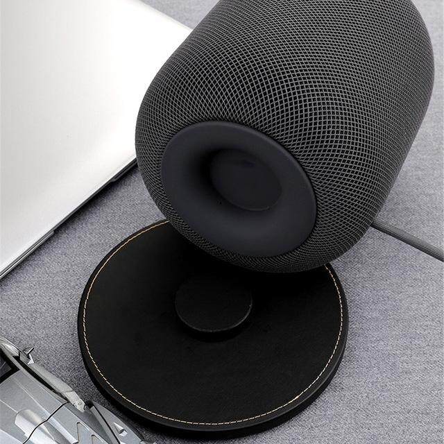 LumiParty Lót Bảo Vệ cho Apple Homepod Thông Minh Loa Chống trơn trượt Da PU Lót Đế HOMEPOD Phụ Kiện Loa