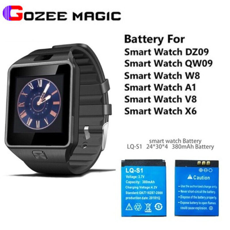 Dz09 Smart Watch Phone Lq S1 BAT8) Battery LQ-S1 DZ09 Smart Watch
