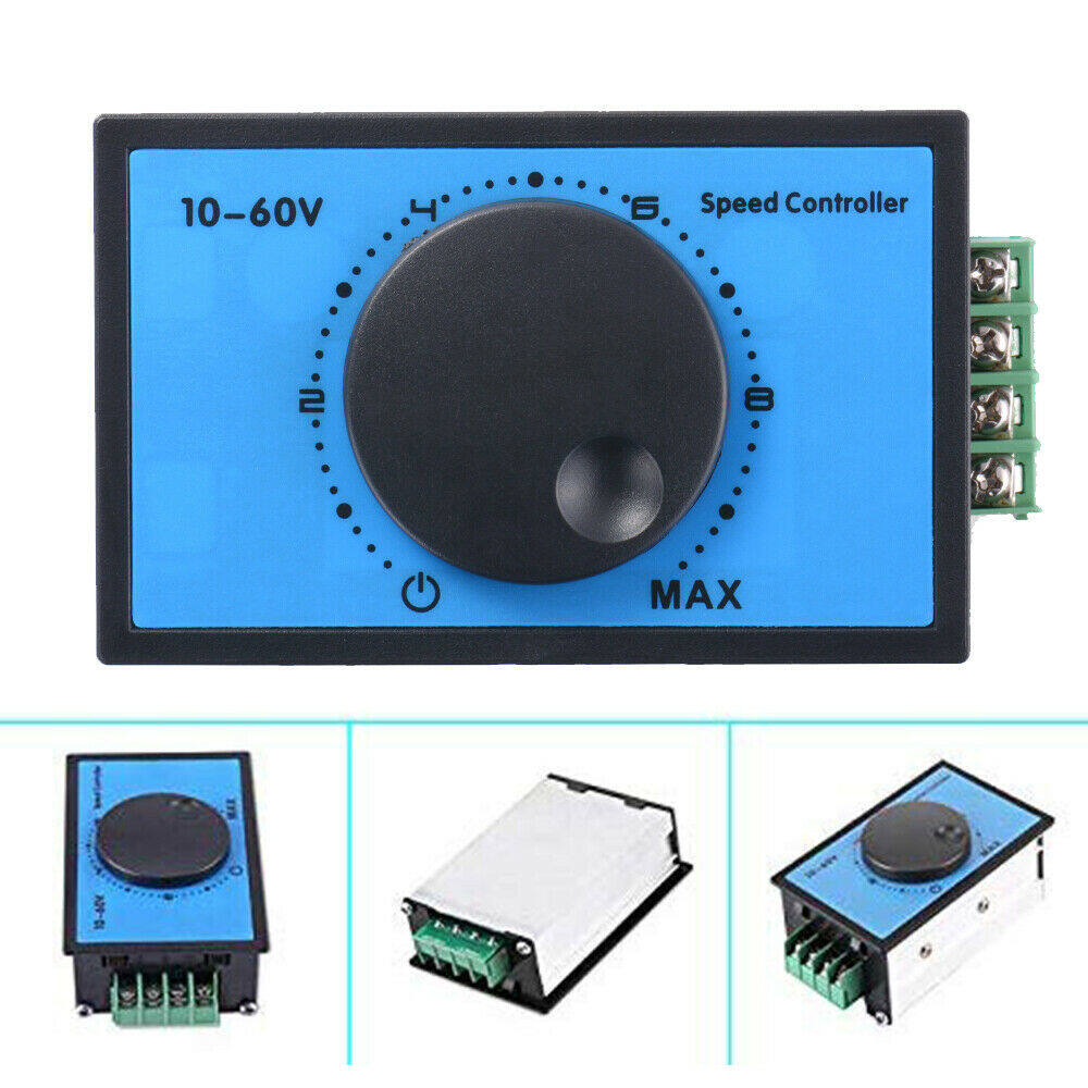 Adjustable driver switch dc 10-60v 12v 24v 48v 20a pwm dc motor speed controller soft start switch te1255 for dc brush motor