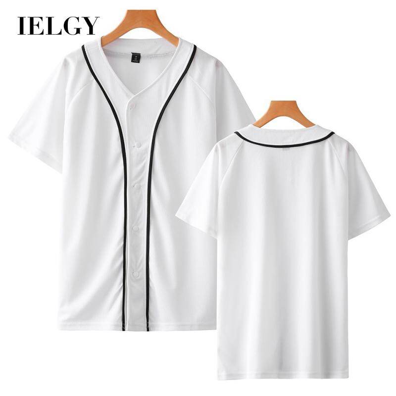 IELGY summer short T thin baseball uniform new solid color blank baseball shirt T-shirt