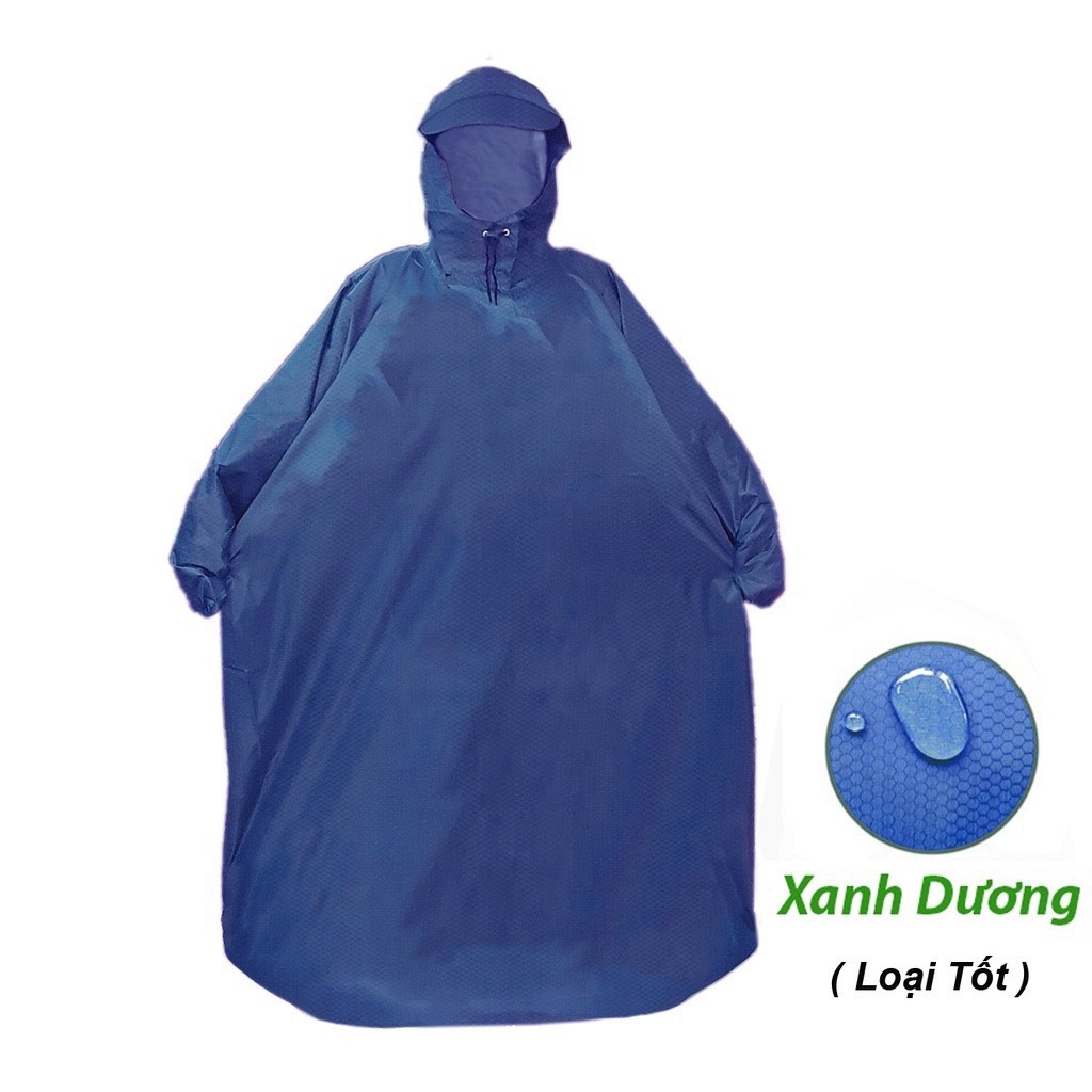 Áo mưa bít người lớn áo mưa bít kín 1 người dành cho người lớn vải dù da cá