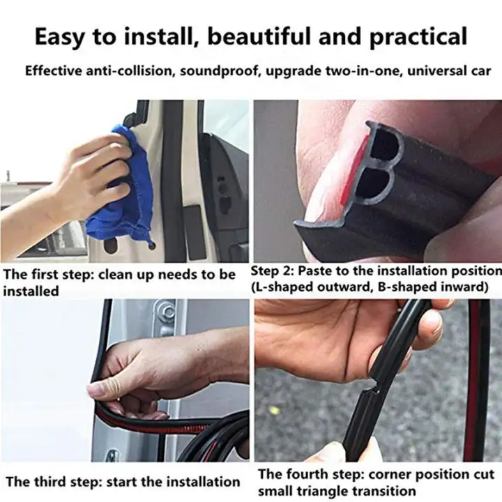Rosekey Car Door Edge Guards Edge Trim Rubber Seal Protector Car