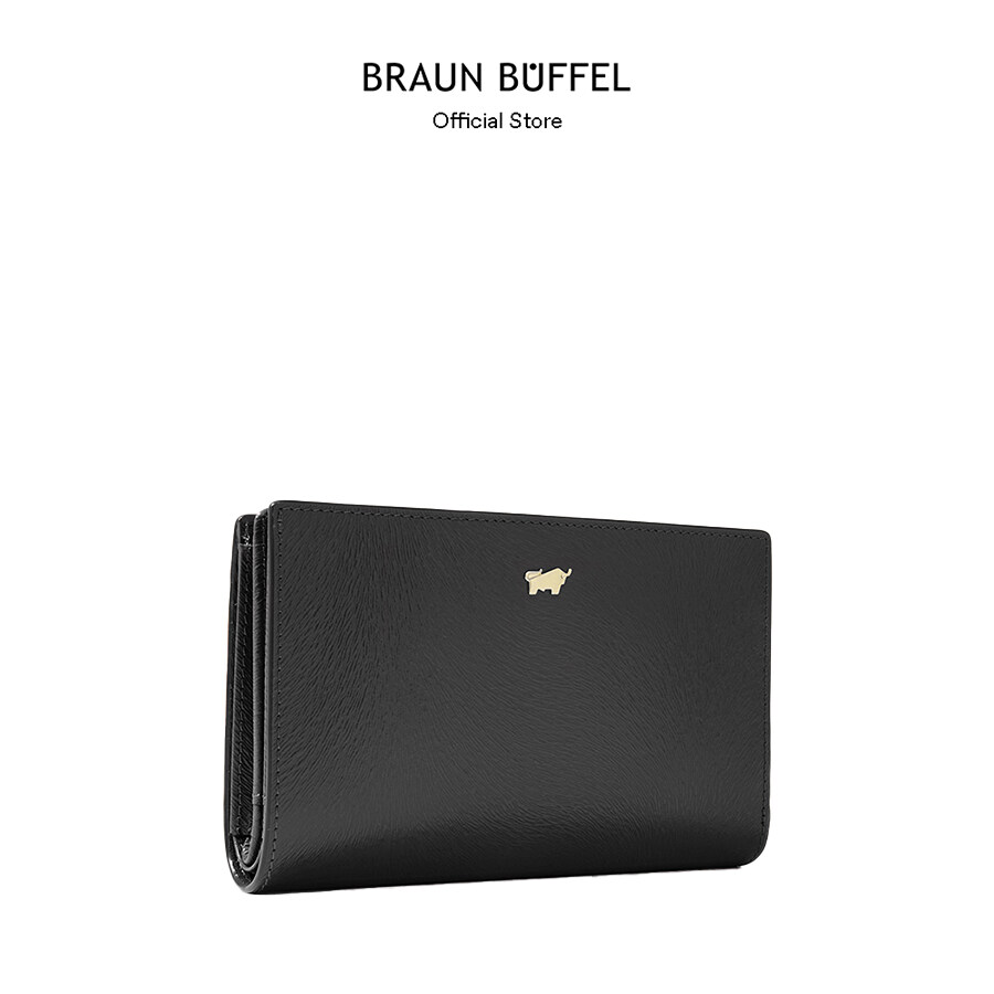 Braun Buffel Ophelia 2 Fold 3 4 Wallet with External Coin