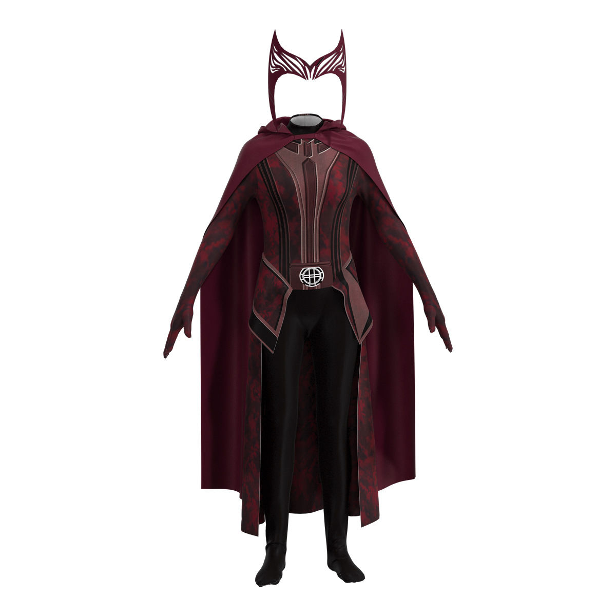 Marvel TV Series Wanda Illusion Scarlet Witch Cos เสื้อผ้า Wanda ...