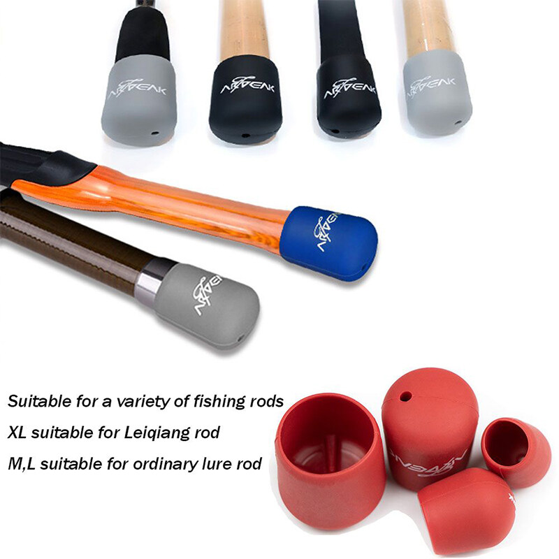 1 Chiếc Vỏ Bảo Vệ Tay Cầm Cần Câu Ngang Màu Ngẫu Nhiên Vỏ Bảo Vệ Đáy Cần Câu Bằng Silicon Chống Trượt