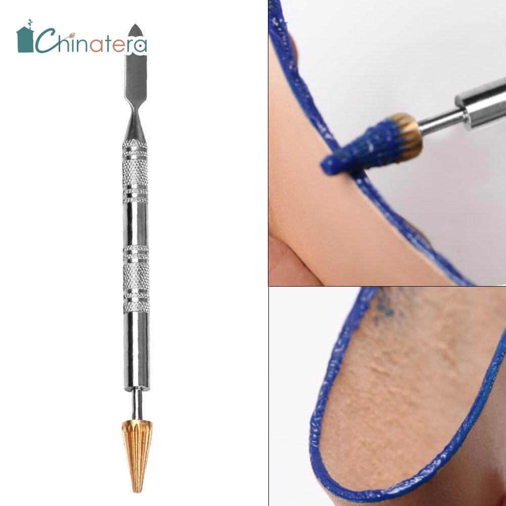 [Chinatera] Dual Brass Head Leather Edge Oil Pen Leather Edge Oil Gluing Dye Pen Applicator Speedy Paint Roller Tool for Leather Craft Tools