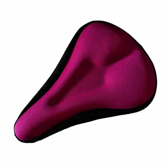 purple bike saddle