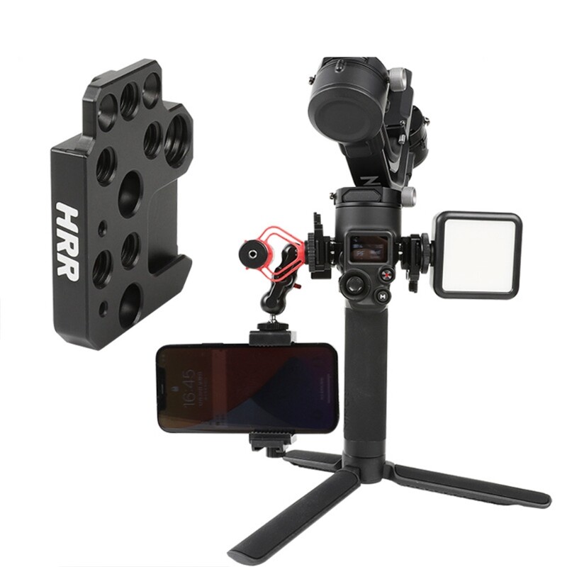 Monitor Mount Holder with Cold Shoe Interface, Gimbal Accessories Mounting Plate Compatible with Ronin S/SC/RS2/RSC2