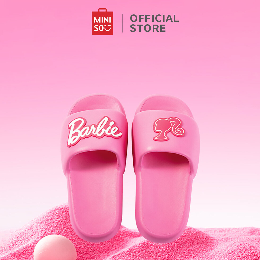 Miniso Barbie Dép nhà tắm thời trang nữ dép đi trong nhà