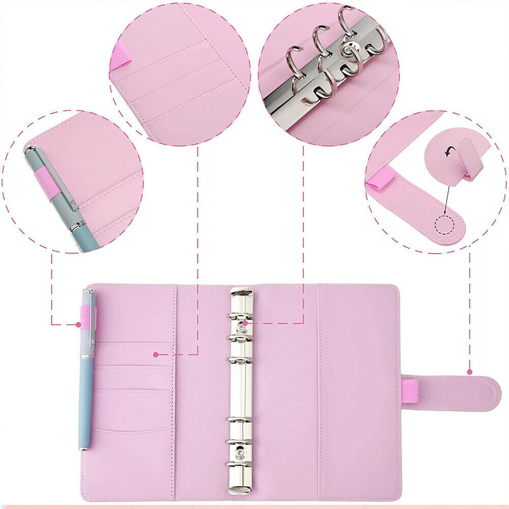 Money Saving A6 Zipper Wallet Envelopes Notebook Planner