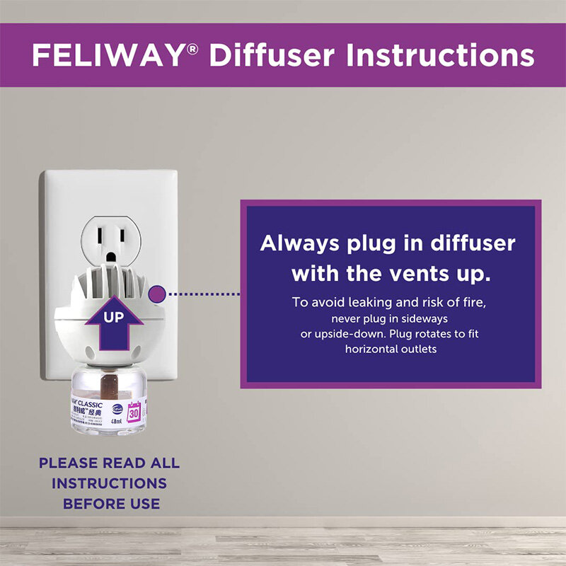 Feliway cổ điển cho mèo 30 ngày bộ khởi động Plug-in khuếch tán & nạp tiền