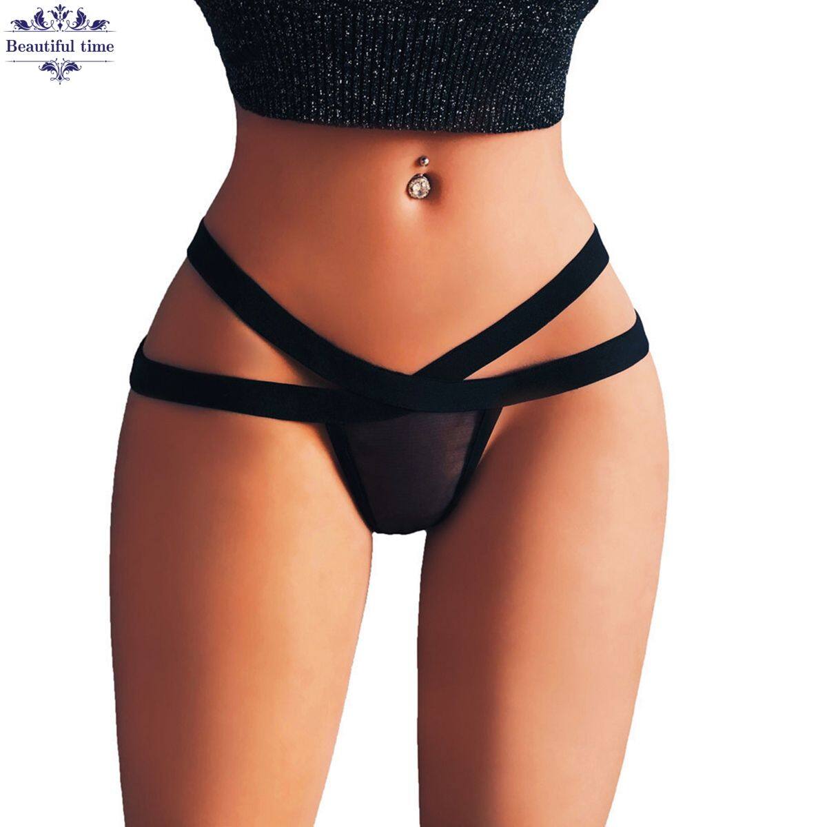 beautifultime Women's casual underwear underwear hollow transparent pants honeymoon wedding night